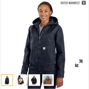 CARHARTT WOMEN'S ACTIVE JAC - LOOSE FIT - WASHED DUCK - 3 WARMEST RATING…